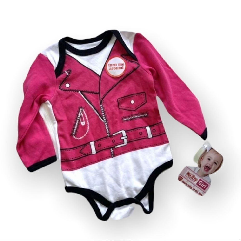 NWT Nuby Girl Baby Onesie - Sz 3-6 mo